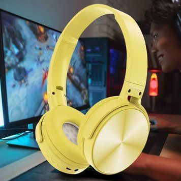 Бездротова bluetooth вакуумна Stereo гарнітура навушники ST96 Жовті (225) 11k01p098v2 фото