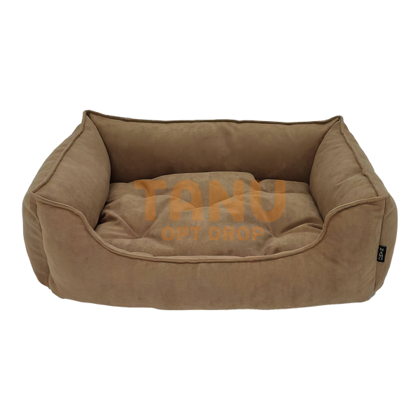 Лежанка Mamo Pets Simple, для котів та собак, S 50*40, спальне місце 40*30, бежева 05k01p029v1 фото