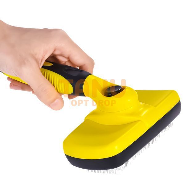 Пуходірка для тварин гребінець щітка PET Slicker Brush Помаранчевий-чорний 05k02p024v3 фото