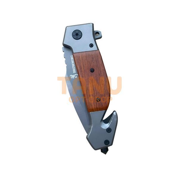 Складний туристичний ніж №403/DA167 BrowninG 23 см Дерево/Сірий 02k13p017v2 фото