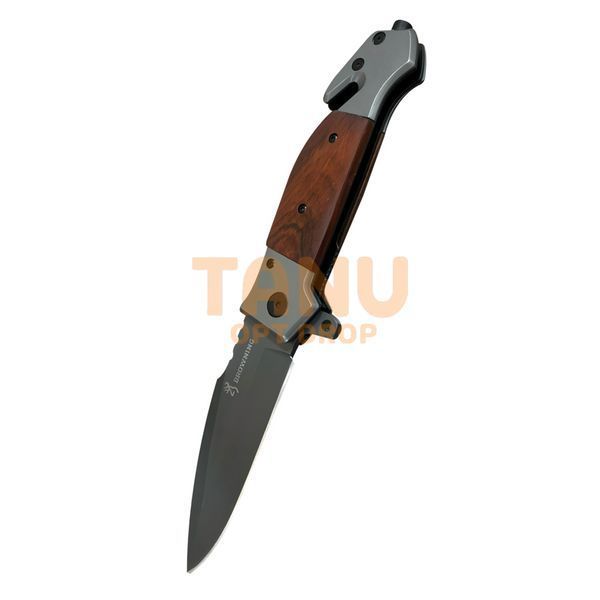 Складний туристичний ніж №403/DA167 BrowninG 23 см Дерево/Сірий 02k13p017v2 фото