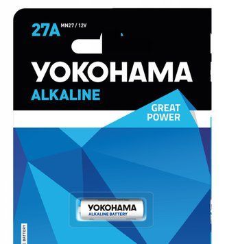 Батарейка Yokohama 27А для пульта сигналізації на авто (15/30) 11k12p149 фото