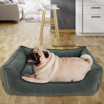 Лежанка Mamo Pets Simple, для котів та собак, XS 45*35, спальне місце 35*27, темно-сіра 05k01p030 фото