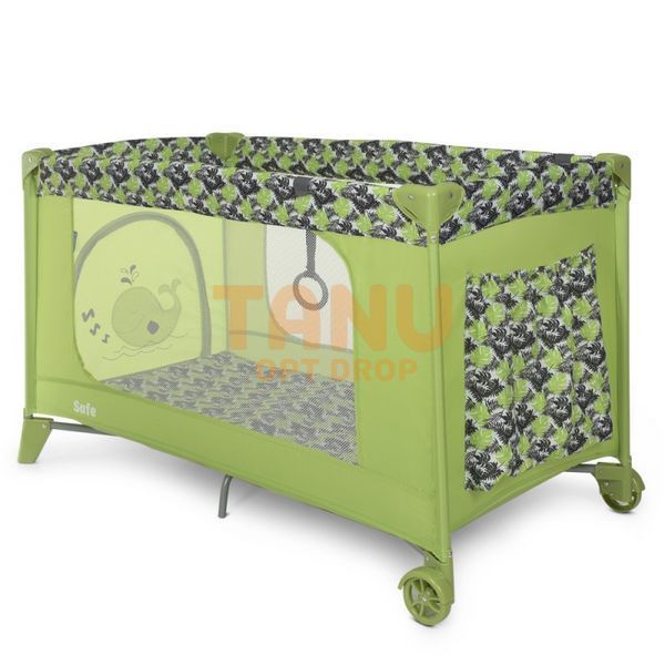 Дитячий манеж EL CAMINO ME 1016 SAFE Palm Green, зелений (М +) 03k16p007v2 фото