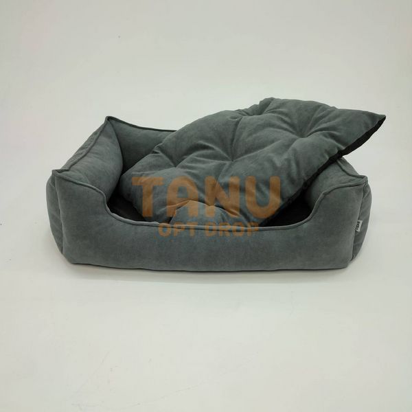 Лежанка Mamo Pets Simple, для котів та собак, XS 45*35, спальне місце 35*27, темно-сіра 05k01p030 фото