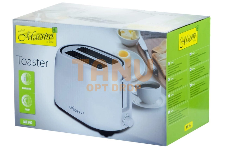 Тостер з піддоном для крихт Maestro MR-702 750Вт (235) 10k01p129 фото