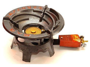 Газовий пальник чавунна настільна 35х20 см 14k02p028 фото