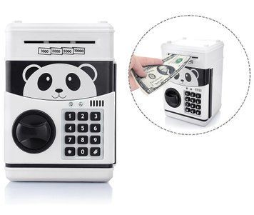 Электронная копилка сейф Панда, детский банкомат с кодовым замком PANDA (237) 03k05p157 фото