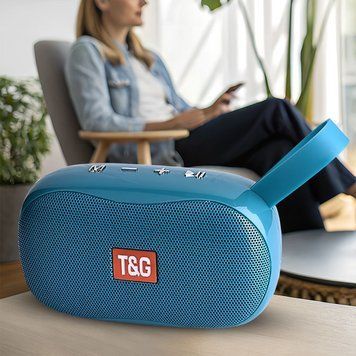 Портативная беспроводная колонка TG173, Bluetooth, Голубой 11k03p249v1 фото