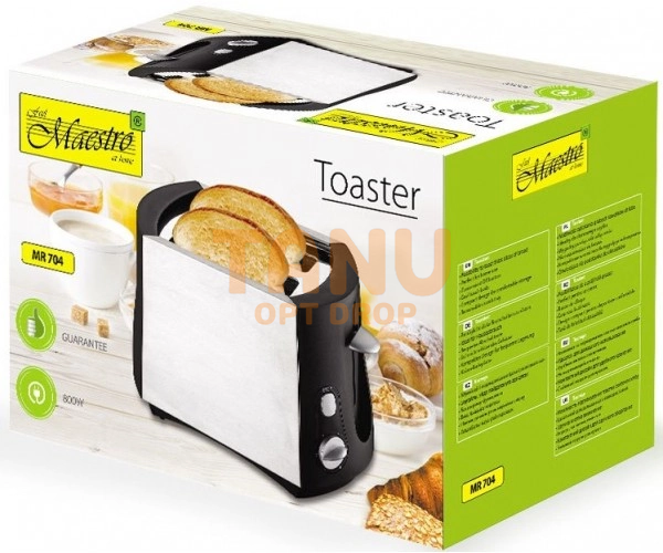 Тостер з піддоном для крихт Maestro MR-704 800Вт (235) 10k01p130 фото