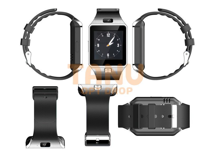 Розумний годинник Smart Watch DZ09 чорні з сірим обідком 11k08p001 фото