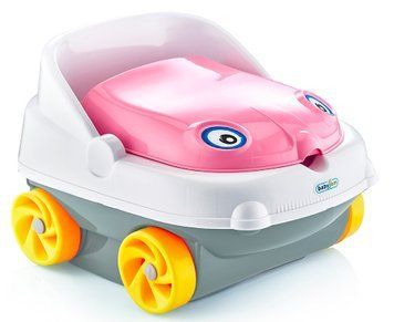 Горщик дитячий у вигляді машинки Pasa iraq baby car музичний рожевий(205) 03k17p043v1 фото
