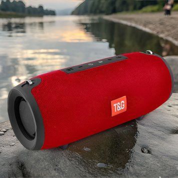 Портативная колонка T&G TG118, Bluetooth, радио, speakerphone, Красный 11k03p252v1 фото