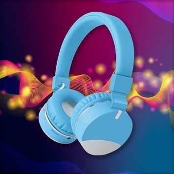 Беспроводные наушники Gorsun GS-E86- Bluetooth стерео наушники с MP3 плеером и FM радио, Голубые 11k01p036 фото