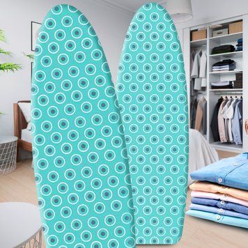 Змінний чохол для дошки для прасування на повсті Laundry S Metallic 110&times;30см Бірюзовий (DRK) 01k12p044v2 фото