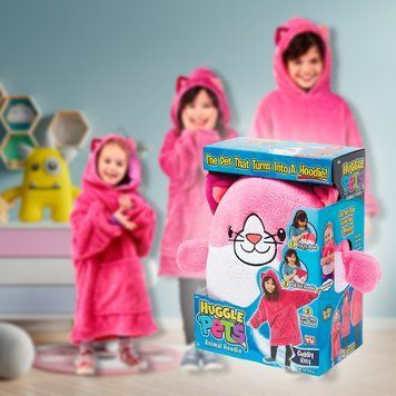Дитяча іграшка-трансформер в худі Huggle Pets рожевий котик (205) 03k01p012v2 фото