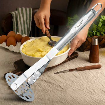 Металлическая картофелемялка из нержавеющей стали MR-1713 27 см (235) 10k03p234 фото