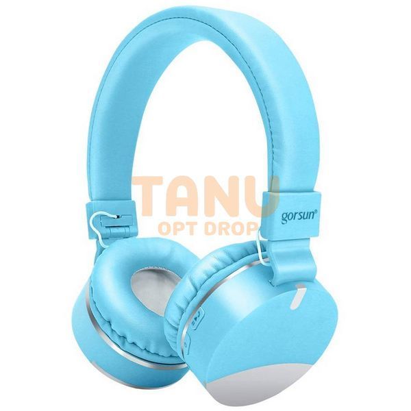 Беспроводные наушники Gorsun GS-E86- Bluetooth стерео наушники с MP3 плеером и FM радио, Голубые 11k01p036 фото