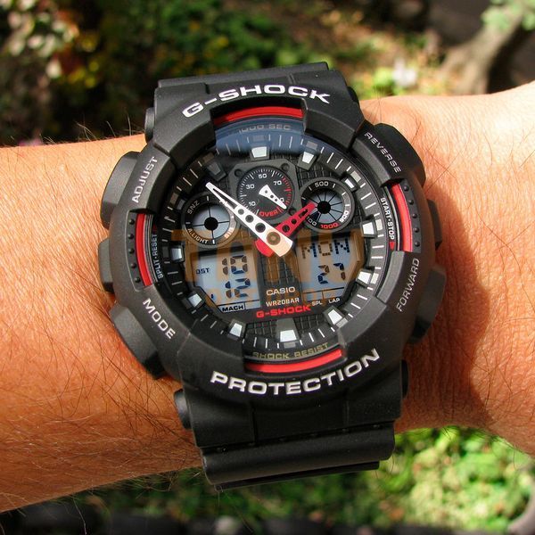 Часы G-SHOCK-1 Черно-красные | Мужские наручные часы (212) 08k04p020 фото