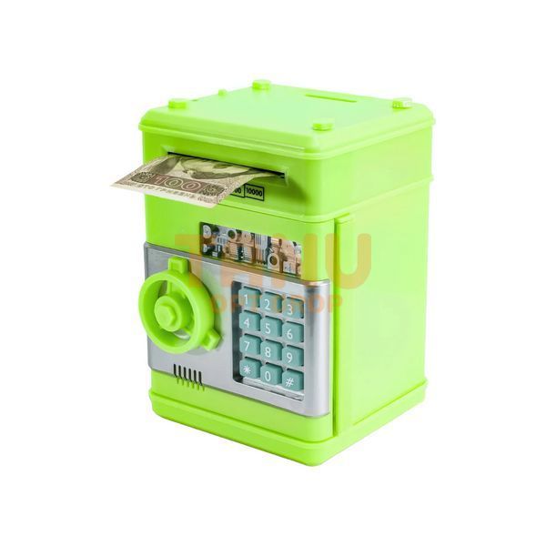 Детский сейф с электронным замком, Number Bank салатовый/219 03k05p084v4 фото
