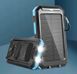 Повербанк водонепроницаемый на солнечной батареи с мощным фонариком Solar charger 20000 mAh Power Bank (N-5) 11k12p102 фото 1