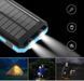 Повербанк водонепроницаемый на солнечной батареи с мощным фонариком Solar charger 20000 mAh Power Bank (N-5) 11k12p102 фото 2