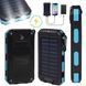 Повербанк водонепроницаемый на солнечной батареи с мощным фонариком Solar charger 20000 mAh Power Bank (N-5) 11k12p102 фото 5