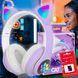 Беспроводные портативные bluetooth TWS наушники с кошачьими ушками Cat STN-28 + SD карта памяти 16 Гб Фиолетовые 11k01p115v1 фото 1