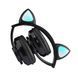 Беспроводные детские наушники Cat Ear Р47 M с кошачьими ушками и подсветкой, Черные 11k01p003v4 фото 3