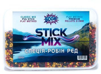 Прикорм для риболовлі BOOM Stick Mix 500г &ndash; Спеція Робін Ред (BM) 02k04p510v6 фото