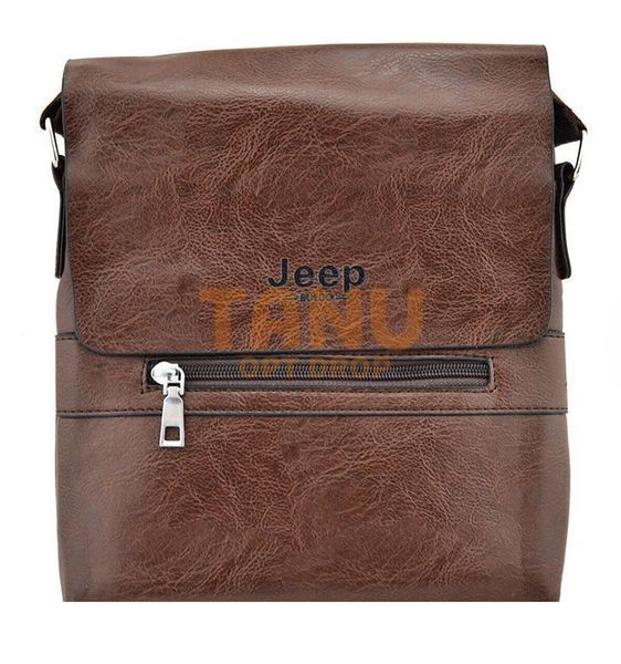 Чоловіча сумка-месенджер Jeep 866 Bags коричнева 08k04p004v1 фото