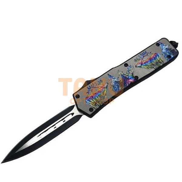 Нож складной туристический Microtech №327 21 см Лоси в лесу 02k13p056 фото