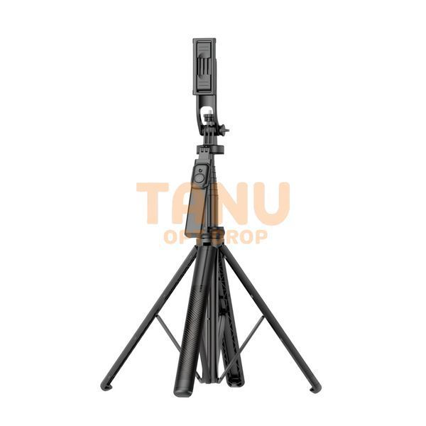 Портативний монопод-штатив для телефона 3 в 1 С18 Selfie stick Чорний (205) 11k02p223 фото