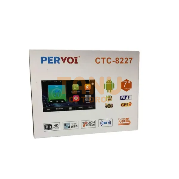 Автомагнітола PERVOI CTC-8227 7-дюймовий 2DIN Android 4+64G carplay (X40/00026) 04k05p055 фото
