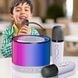 Портативная колонка K52 с Bluetooth и 2 караоке микрофонами, RGB подсветка, Белый 11k03p257v4 фото 1