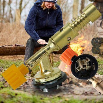 Газовий потужний пальник 921 TQ-2508 з латуні 1250&deg;C, 130 &times; 42 &times; 55 мм (JS) 14k02p060 фото