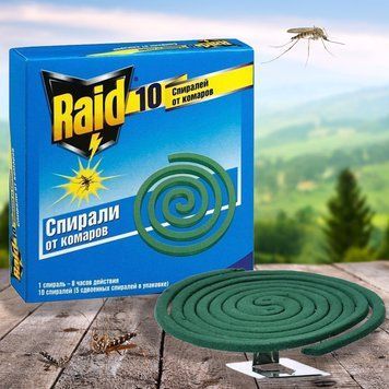 Спіраль Рейд (Raid) для захисту від комарів 10шт\60 01k11p057 фото