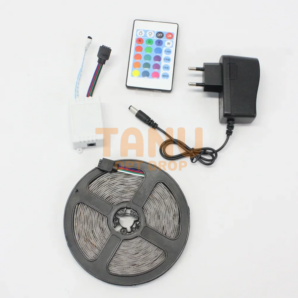 Светодиодная RGB лента с пультом управления 16 цветов свечения LED RGB 5050 SF-16 (259) 01k09p306 фото