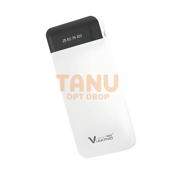 Портативний зарядний пристрій із вбудованими кабелями Power Bank XGB017, 30000 mAh Білий 11k12p061v1 фото