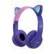 Беспроводные детские наушники Cat Ear Р47 M с кошачьими ушками и подсветкой, Фиолетовые 11k01p003v2 фото 2