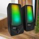 Настольные стерео колонки для PC 2.0 JEDEL S523, USB , RGB подсветка, Bluetooth, 19x8 см (206) 11k03p221 фото 1