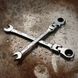 Комбіновані тріскачкові шарнірні ключі в наборі 7шт Wrench set ES-7 (205) 04k02p265 фото 4
