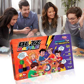 Игра настольная вопросы на скорость &laquo;Blitz Battle&raquo;, на украинском (IGR24) 03k02p004 фото