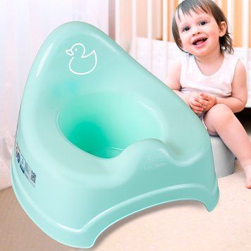 Дитячий пластиковий горщик Tega Baby "Каченя" М'ятний (DK-091-131) (SB) 03k20p034v2 фото