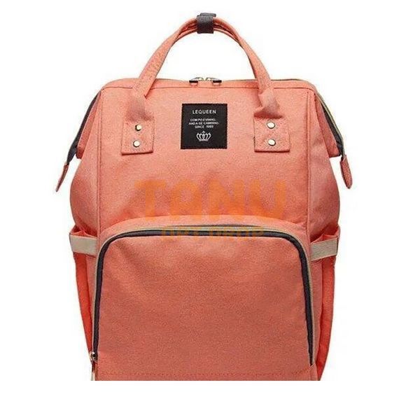 Сумка-рюкзак для мам Mom Bag Персикова (212) 03k17p004v3 фото