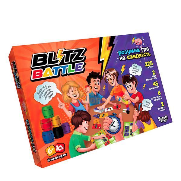 Игра настольная вопросы на скорость &laquo;Blitz Battle&raquo;, на украинском (IGR24) 03k02p004 фото