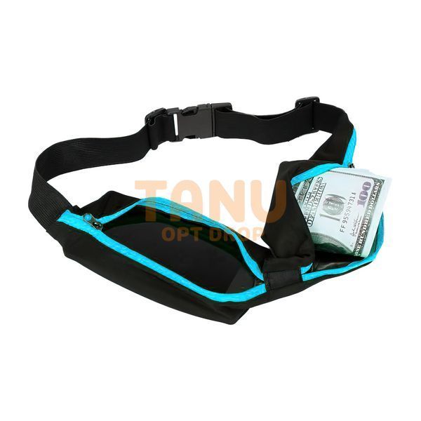 Спортивная сумка органайзер на пояс Go Belt Голубая (205) 02k07p021v6 фото