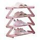 Полка стойка-органайзер для обуви на 4 полки New Z-Shaped Shoe Rack YH8802-4 Розовый (2742) 01k04p026v6 фото 2