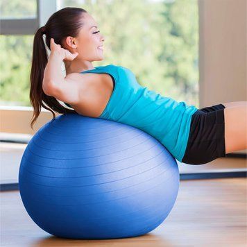 Надувний м'яч для фітнесу (фітбол) Yoga Bal 65 см Синій 02k07p022v6 фото