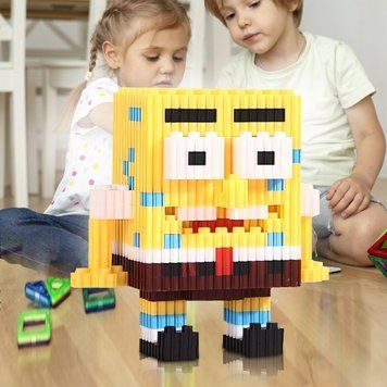 Дитяий іграшковий 3D конструктор Спанч Боб DEFORME BLOCKS С-78 (В) 03k03p182v5 фото